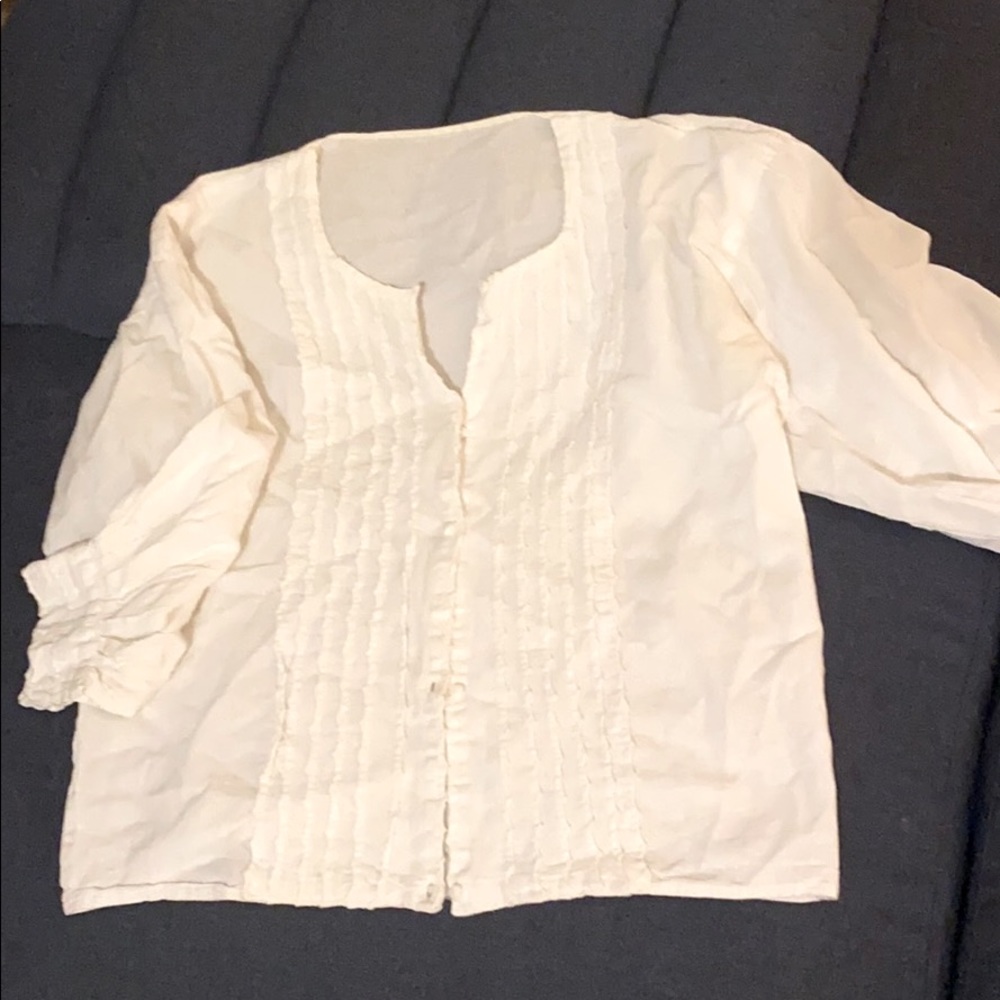 White Blouse with ruffles